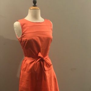 Calvin Klein Pink Orange Fit and Flare Dress